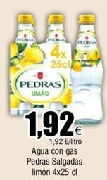 Oferta de Pedras - Agua Con Gas Salgadas Limon por 1,92€ en Froiz