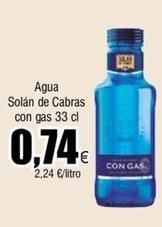 Oferta de Solán De Cabras - Agua Con Gas por 0,74€ en Froiz