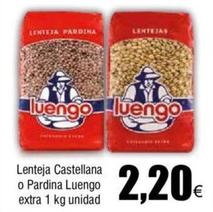 Oferta de Luengo - Lenteja Castellana O Pardina Extra por 2,2€ en Froiz