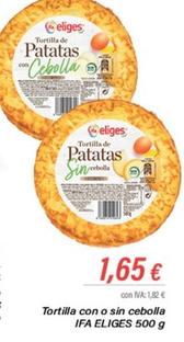 Oferta de Tortilla por 1,65€ en Cash Ifa