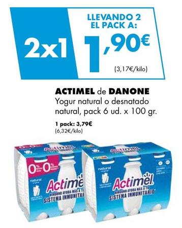 Oferta de Actimel por 3,79€ en Supermercados Lupa
