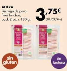 Oferta de Pechuga de pavo por 3,75€ en Supermercados Lupa