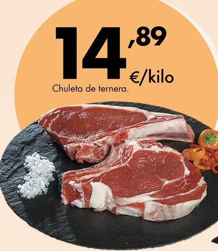 Oferta de Chuletas de ternera por 14,89€ en Supermercados Lupa