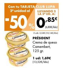 Oferta de Crema de queso por 1,69€ en Supermercados Lupa