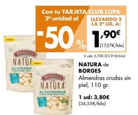 Oferta de Almendras por 3,8€ en Supermercados Lupa