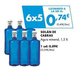 Oferta de Agua por 0,89€ en Supermercados Lupa