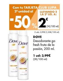 Oferta de Desodorante por 3,99€ en Supermercados Lupa