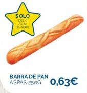 Oferta de Pan de barra por 0,63€ en La Despensa Express