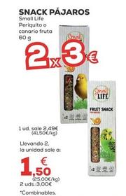 Oferta de Small Life - Snack Pajaros por 2,49€ en Kiwoko