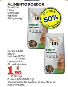 Oferta de Small Life - Alimento Roedor por 3,79€ en Kiwoko
