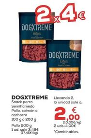 Oferta de Dogxtreme - Snack Perro Semihumedo Pollo, Salmon o Cachorro por 3,49€ en Kiwoko