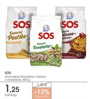 Oferta de Arroz por 1,25€ en Supermercados Plaza