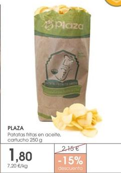 Oferta de Patatas fritas por 1,8€ en Supermercados Plaza