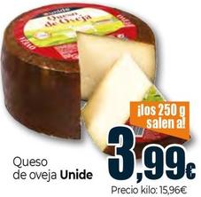 Oferta de Unide - Queso De Oveja por 3,99€ en Unide Market