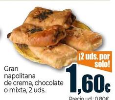 Oferta de Napolitana De Crema por 1,6€ en Unide Market