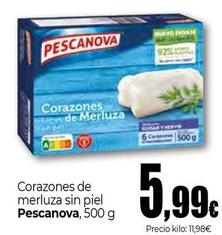 Oferta de Pescanova - Corazones De Merluza Sin Piel por 5,99€ en Unide Market
