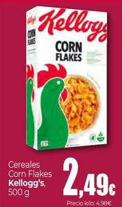 Oferta de Kellogg's - Cereales Corn Flakes por 2,49€ en Unide Market