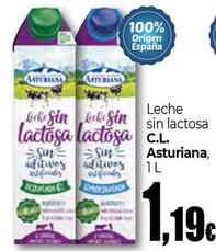 Oferta de Asturiana - Leche Sin Lactosa por 1,19€ en Unide Market