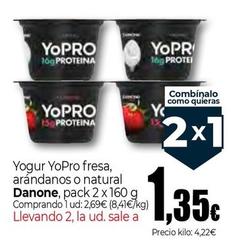 Oferta de Danone - Yogur Yopro Fresa, Arandanos O Natural por 1,35€ en Unide Market