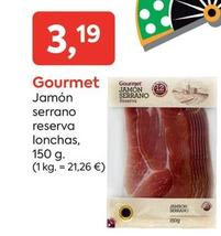 Oferta de Jamón serrano por 3,19€ en Suma Supermercados