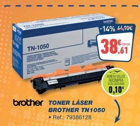 Oferta de Brother - Toner Laser Tn1050 por 38,61€ en Bureau Vallée