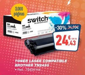 Oferta de Brother - Toner Laser Compatible Tn2420 por 24,43€ en Bureau Vallée