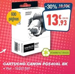 Oferta de Canon - Cartucho Pg540xl Bk por 13,93€ en Bureau Vallée