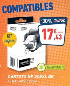 Oferta de Hp - Cartutx 305XL BK por 20,9€ en Bureau Vallée