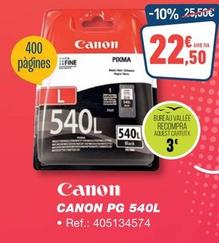 Oferta de Canon - PG 540L por 22,5€ en Bureau Vallée