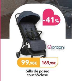 Oferta de Giordani - Silla paseo touch&close 2.0 black  por 99,9€ en Prénatal