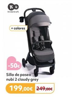 Oferta de Kinderkraft - Silla de paseo nubi 2 cloudy grey por 199€ en Prénatal