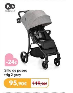 Oferta de Kinderkraft - Silla de paseo trig 2 grey por 95,9€ en Prénatal