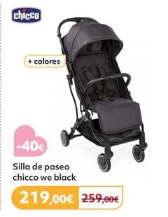 Oferta de Chicco - Silla de paseo we black por 219€ en Prénatal