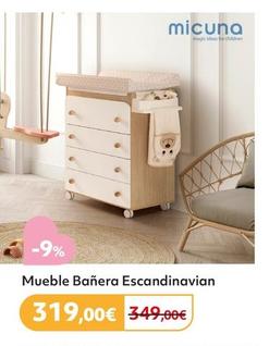 Oferta de Micuna - Mueble Bañera Escandinavian  por 319€ en Prénatal