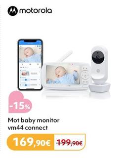 Oferta de Motorol - Mot Baby Monitor Vm44 Connect por 169,9€ en Prénatal
