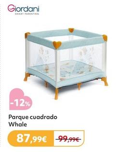 Oferta de Giordani Parque Cuadrado Whale  por 87,99€ en Prénatal