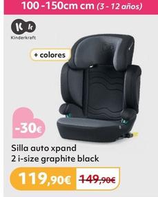 Oferta de Kinderkraft - Silla Auto Xpand 2 I-size Graphite Black por 119,9€ en Prénatal
