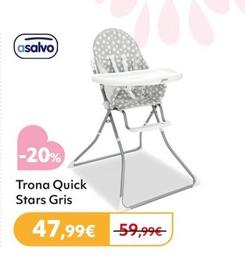 Oferta de Asalvo - Trona Quick Stars Gris por 47,99€ en Prénatal