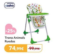 Oferta de Asalvo - Trona Animals Ruedos por 74,99€ en Prénatal