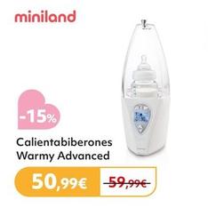 Oferta de Miniland - Calienta Biberones Warmy Advanced por 50,99€ en Prénatal