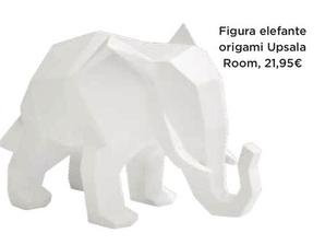 Oferta de Figura Elefante Origami Upsala Room por 21,95€ en El Corte Inglés