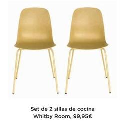 Oferta de Set De 2 Sillas De Cocina Whitby Room por 99,95€ en El Corte Inglés