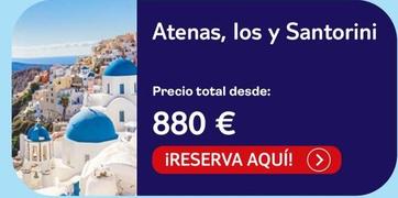 Oferta de Atenas, Los Y Santorini por 880€ en Tui Travel PLC