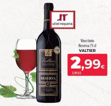 Oferta de Valtier - Vino Tinto Reserva por 2,99€ en Spar Tenerife