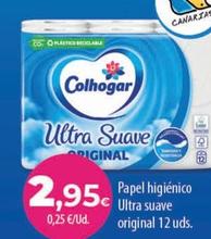 Oferta de Colhogar - Papel Higiénico Ultra Suave por 2,95€ en Spar Tenerife