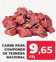 Oferta de Carne Para Componer De Ternera Nacional por 9,65€ en Spar Tenerife