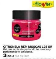 Oferta de Flower - Citronela Rep. Moscas 125 Gr por 3,5€ en Coferdroza