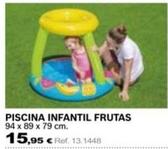 Oferta de Piscina Infantil Frutas por 15,95€ en Coferdroza