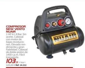 Oferta de Nuair - Compresor New Vento por 125€ en Coferdroza