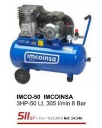 Oferta de Imcoinsa - IMCO-50  por 619€ en Coferdroza